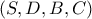 (S,D,B,C)