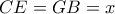 CE=GB=x