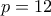p=12