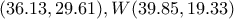 &Epsilon;(36.13,29.61), W(39.85,19.33)