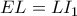 EL=LI_{1} EL=LI_{1}