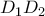 \displaystyle{D_1D_2}