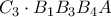 {{C}_{3}}\cdot {{B}_{1}}{{B}_{3}}{{B}_{4}}A