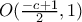 O(\frac{-c+1}{2},1)
