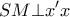 \displaystyle SM \bot x'x