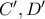 C', D'