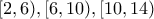 [2,6), [6,10), [10,14)