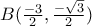 B (\frac{-3}{2}, \frac{-\sqrt{3}}{2})