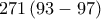 271\left( 93- 97 \right)