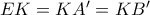EK=KA'=KB'