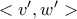<v',w'>