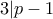 3 | p - 1
