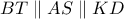 BT\parallel AS\parallel KD