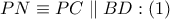 PN\equiv PC\parallel BD:\left( 1 \right)