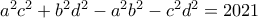 a^2c^2+b^2d^2-a^2b^2-c^2d^2=2021