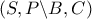 \left( {S,P\backslash B,C} \right)