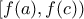 [f(a),f(c))