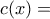 c(x)=
