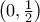\left(0,\frac{1}{2} \right)