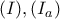 (I), (I_a)