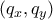 (q_x, q_y)