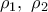 {{\rho }_{1}},\,\,{{\rho }_{2}}