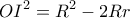 \displaystyle{OI^2=R^2-2Rr}