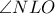 \displaystyle{\angle NLO}
