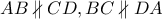AB \nparallel CD,  BC \nparallel DA