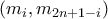 (m_i, m_{2n+1-i})