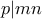 p|mn