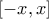 [-x,x]