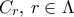 C_r , \, r \in  \Lambda