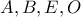A,B,E,O A,B,E,O