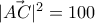  | \vec{AC} |^2=100