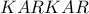 &Kappa; KARKAR
