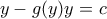 y-g(y)y=c