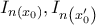 I_{n\left( x_{0}\right) },I_{n\left( x_{0}^{\prime }\right) }