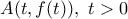 A(t,f(t)),~t>0