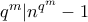q^m|n^{q^m}-1