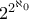 2^{2^ {\aleph _0}}