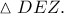 \vartriangle DEZ.