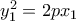 y_1^2 = 2px_1