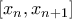 [x_n,x_{n+1}]