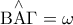 \mathop {{\rm B}{\rm A}\Gamma }\limits^ \wedge   = \omega