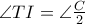 \angle &Mu;TI = \angle \frac{C}{2}