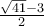 \frac{\sqrt{41} - 3}{2}