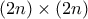 (2n)\times (2n)