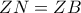 ZN=ZB