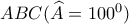 ABC(\widehat A=100^0)